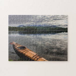 Puzzle Kayak en bois sur le rivage du lac Beaver