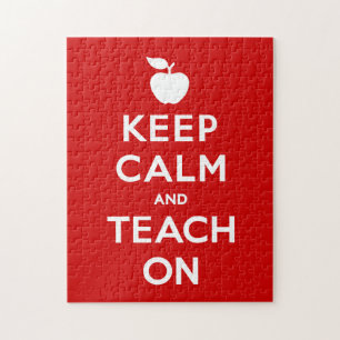 Puzzle, Keep Calm and Teach On Jigsaw Puzzle