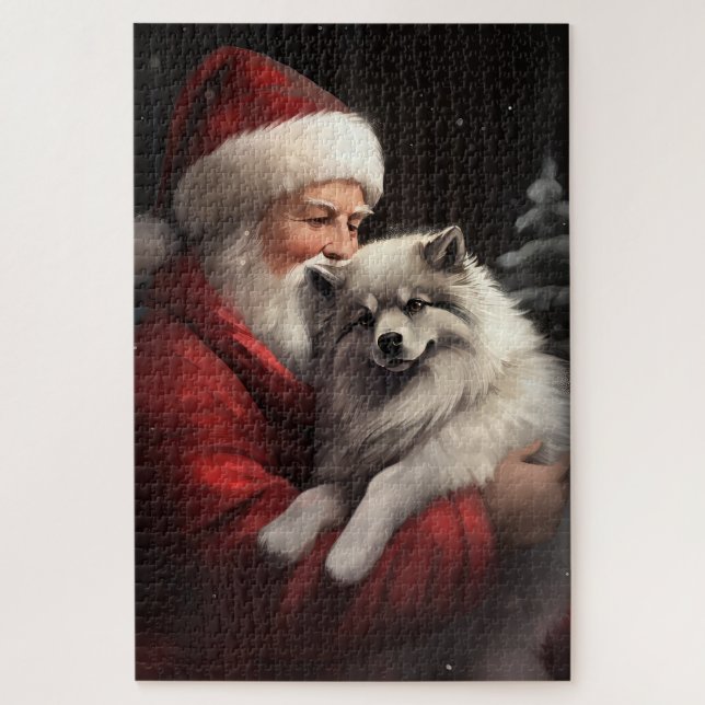 Puzzle Keeshony Avec Noël Festif Du Père Noël (Vertical)
