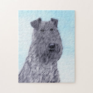 Puzzle Kerry Blue Terrier peinture mignonne Chien d'origi