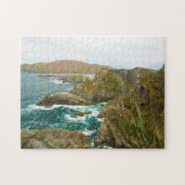 Puzzle Kerry Cliffs Portmagee Kerry Irlande. Jigsaw Puzzl (Horizontal)