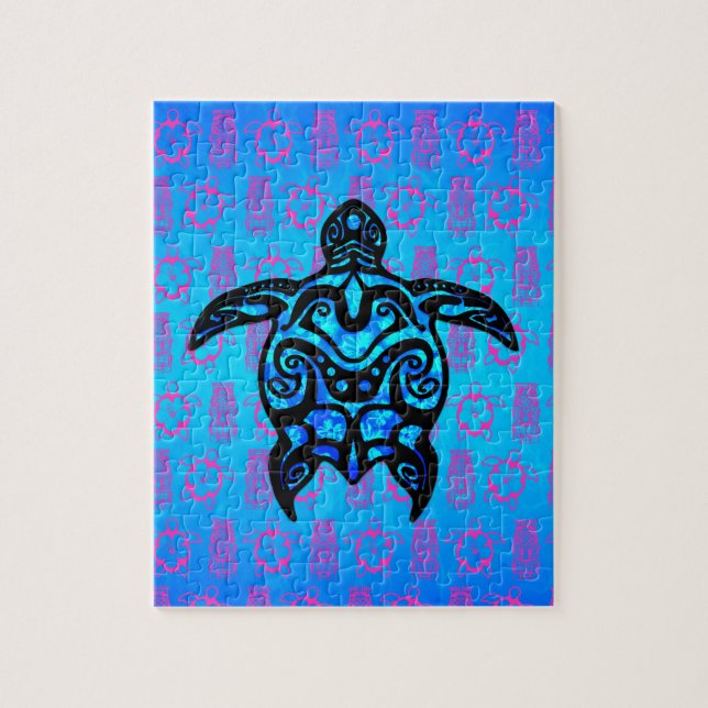 Puzzle Ketmie tribale de tortue (Vertical)