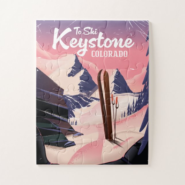 Puzzle Keystone pour skier (Vertical)