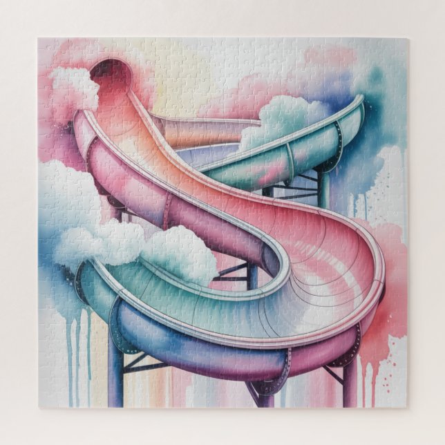 Puzzle Kids’ Birthday Waterslide Party Gift (Vertical)