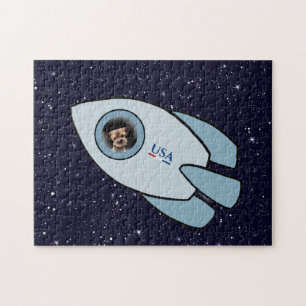 Puzzle KiniArt Frontière Terrier Rocket Chien Chien Puzzl