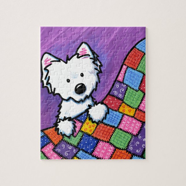 Puzzle KiniArt Westie sur surface composée (Vertical)