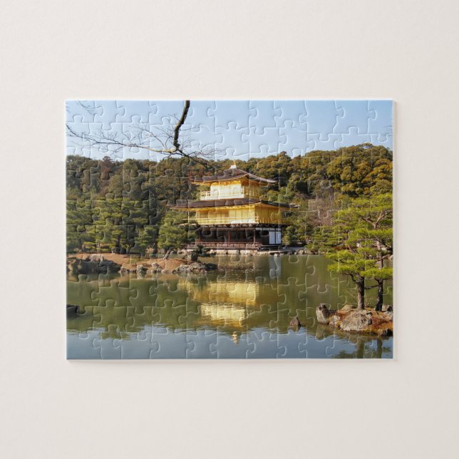 Puzzle Kinkaku-ji 金 閣 Temple 寺 du Pavillon d'Or (Horizontal)