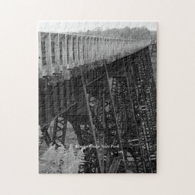 Puzzle Kinzua Bridge Skywalk Picturesque Family Fun (Vertical)
