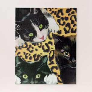 Puzzle Kitten Kaboodle Chats sur Empreinte de léopard