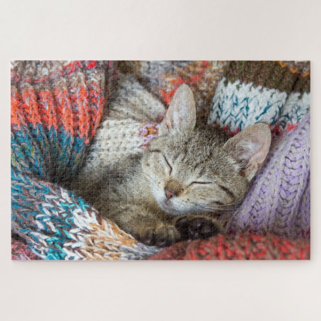 Puzzle Kitten Kitty Chat mignon Amusant Animal Jigsaw Puz (Horizontal)
