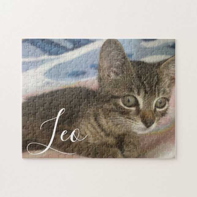 Puzzle Kitten Photo Poster de animal Nom du Motif Animaux (Horizontal)