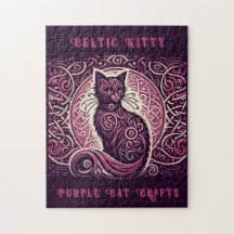 Kitty celtique violet