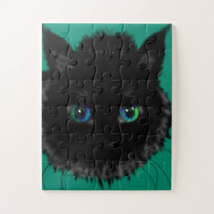 Puzzle Kitty noir