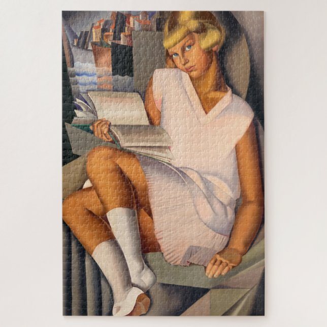 Puzzle Kizette en Rose | Tamara de Lempicka | (Vertical)