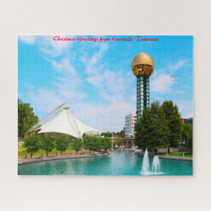 Puzzle Knoxville Tennessee. Vœux de Noël