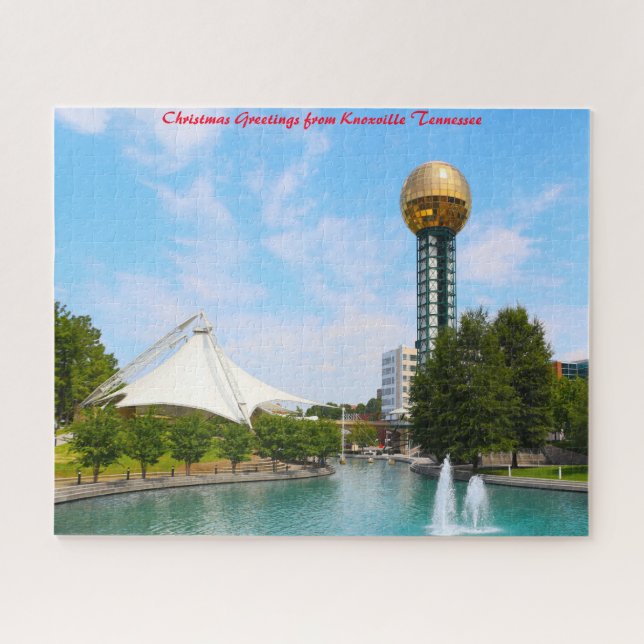 Puzzle Knoxville Tennessee. voeux de Noël (Horizontal)