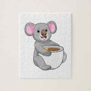 Puzzle Koala avec Coffee Cup