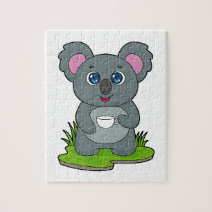 Puzzle Koala avec tasse de café