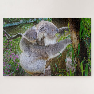 Puzzle Koala mom and son