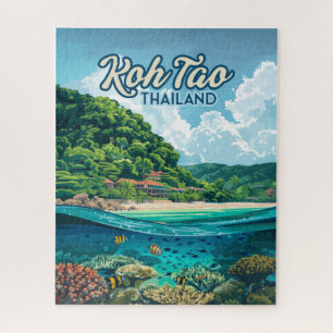 Puzzle Koh Tao Thaïlande Asie Plage de plongée sous-marin