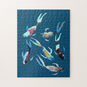 Puzzle Koi Fish aquarelle
