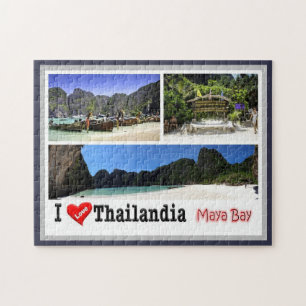 Puzzle Krabi - Maya Bay - Thaïlande - I Love -