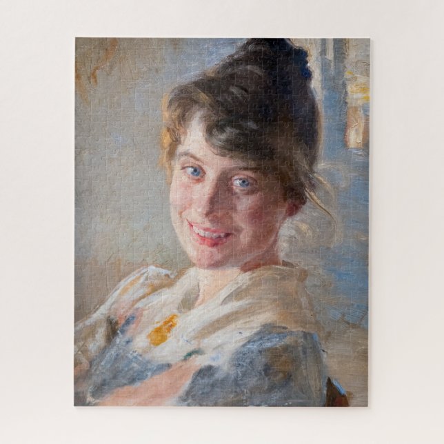Puzzle Kroyer - Portrait de la femme de l’artiste Marie (Vertical)