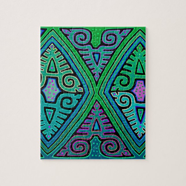 Puzzle Kuna Indian Diamond Mola (Vertical)