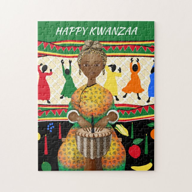 Puzzle Kwanzaa Vacances afro-américaines (Vertical)