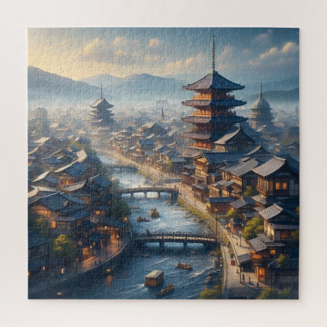 Puzzle Kyoto Japon Tourisme Vintage (Vertical)