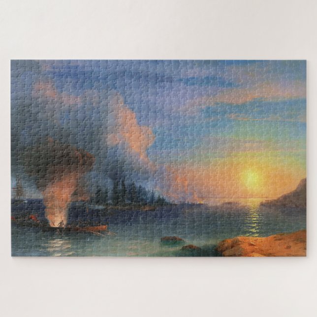 Puzzle La bataille de Bomarsund Ivan Aivazovsky (Horizontal)