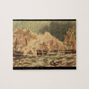 Puzzle La bataille du lac Érié, Commodore_Engravings