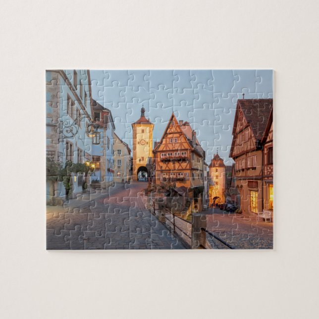 Puzzle La Bavière, der Tauber d'ob de Rothenburg (Horizontal)