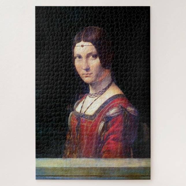 Puzzle La Belle Ferronnière, Léonard de Vinci (Vertical)
