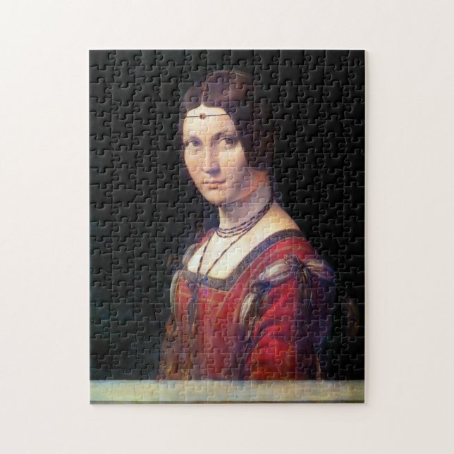 Puzzle La Belle Ferronnière, Léonard de Vinci (Vertical)