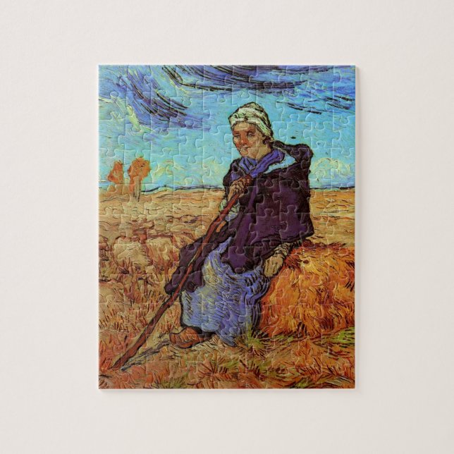 Puzzle La Bergère (après Millet) par Vincent van Gogh (Vertical)
