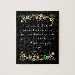Puzzle La bible exprime l'art en vers - 3:5 de proverbes