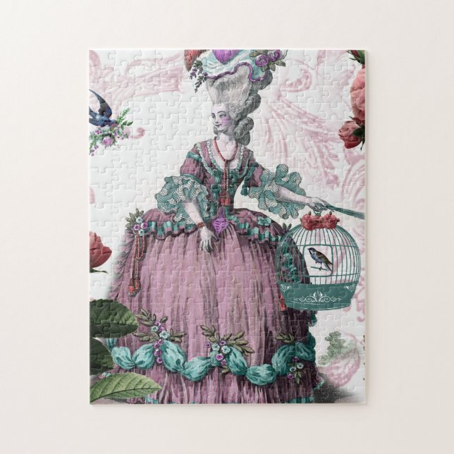 Puzzle La cage aux oiseaux, Marie Antoinette inspirée (Vertical)