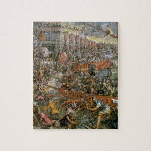 Puzzle La capture de Constantinople en 1204 (huile sur le