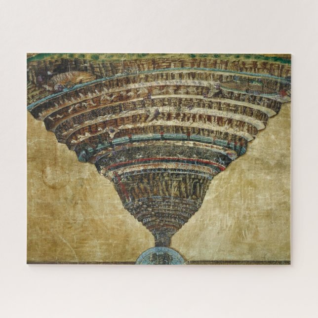 Puzzle La Carte de l'Enfer, Abyss de l'Enfer - Sandro Bot (Horizontal)