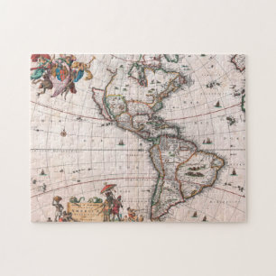 Puzzle La carte Visscher du Nouveau Monde