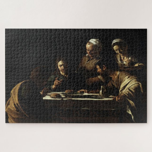 Puzzle La Cène à Emmaüs (1606) par Caravaggio (Horizontal)