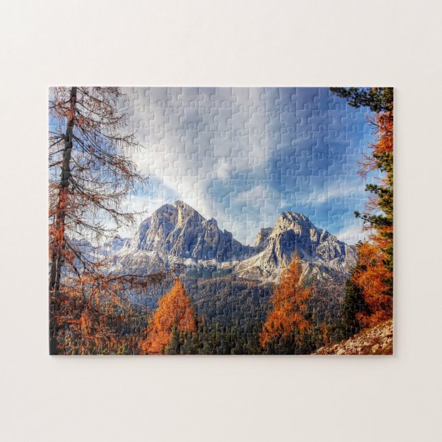 Puzzle La chaîne de montagnes des Dolomites en Italie (Horizontal)