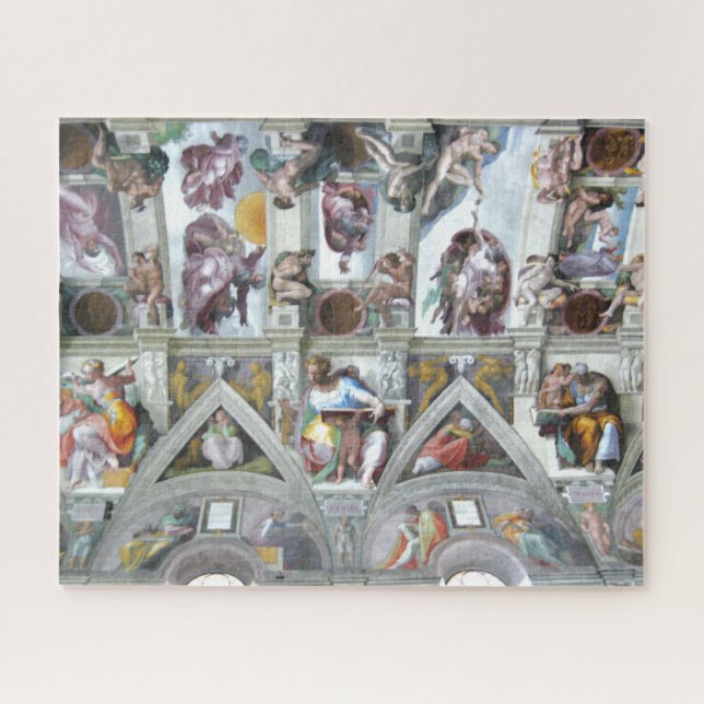 Puzzle LA CHAPELLE SISTINE PLAFOND Vatican Rome (Horizontal)