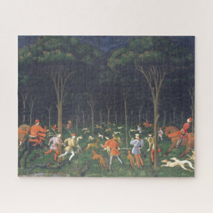Puzzle La chasse dans la forêt (par Paolo Uccello)