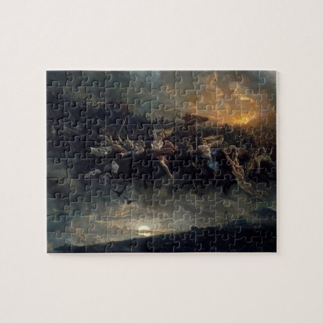Puzzle La chasse sauvage d'Odin par Peter Nicolai Arbo (Horizontal)