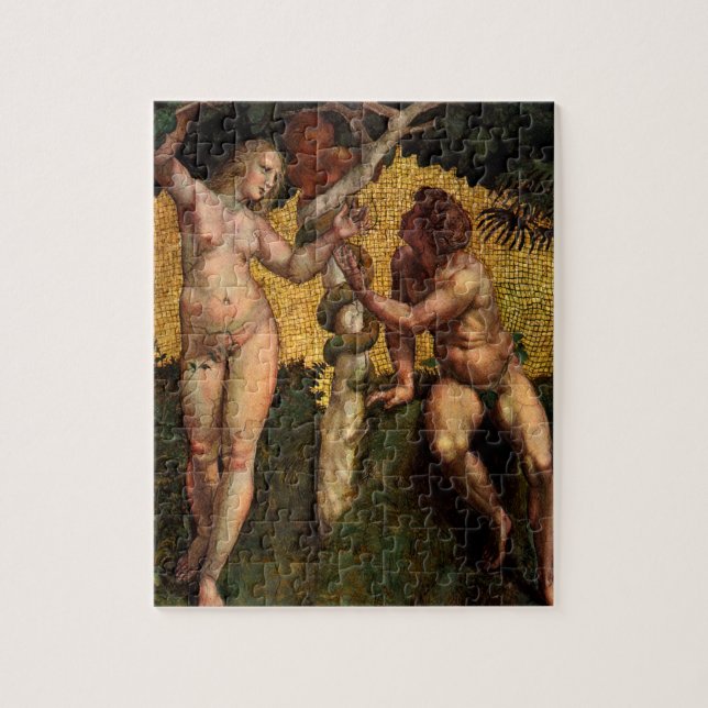 Puzzle La chute - Adam et Ève par Raphael Sanzio (Vertical)