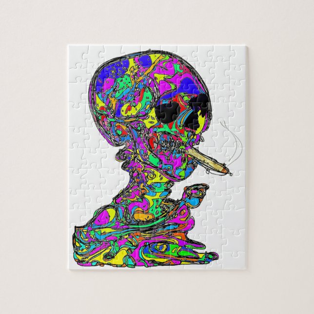 Puzzle La cigarette calavera de VanGogh (Vertical)