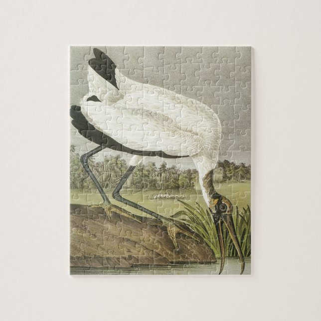 Puzzle La cigogne en bois d'Audubons (Vertical)