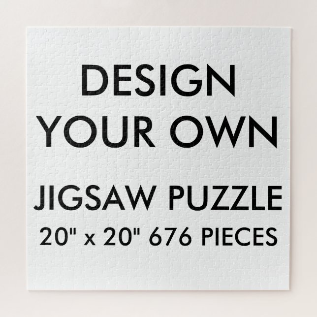 Puzzle La coutume a personnalisé 20" x20" PC de la (Horizontal)